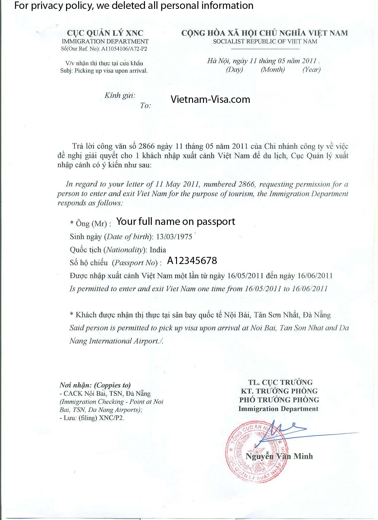 Business visa application letter to embassy