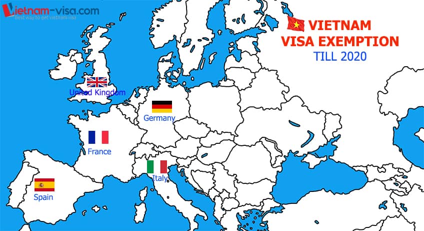 exemption france visa citizens European Exemption 5 Vietnam Visa of for