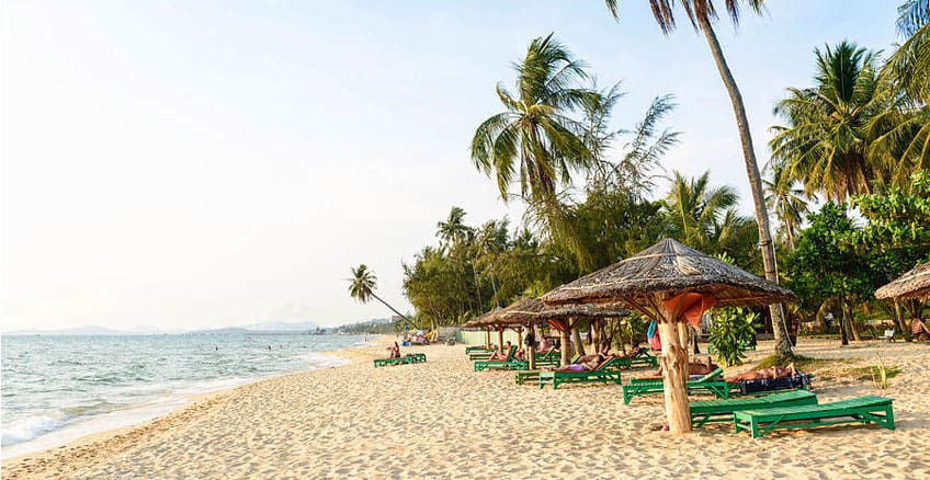 Mesmerizing wild white sand beaches