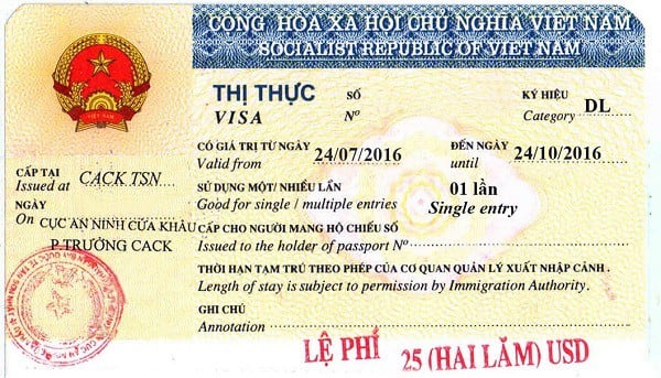 Xin visa du lịch Việt Nam - Cập nhật 2023