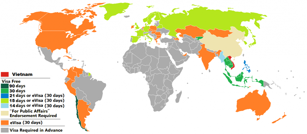 Visa exemption policy for popular passport holders