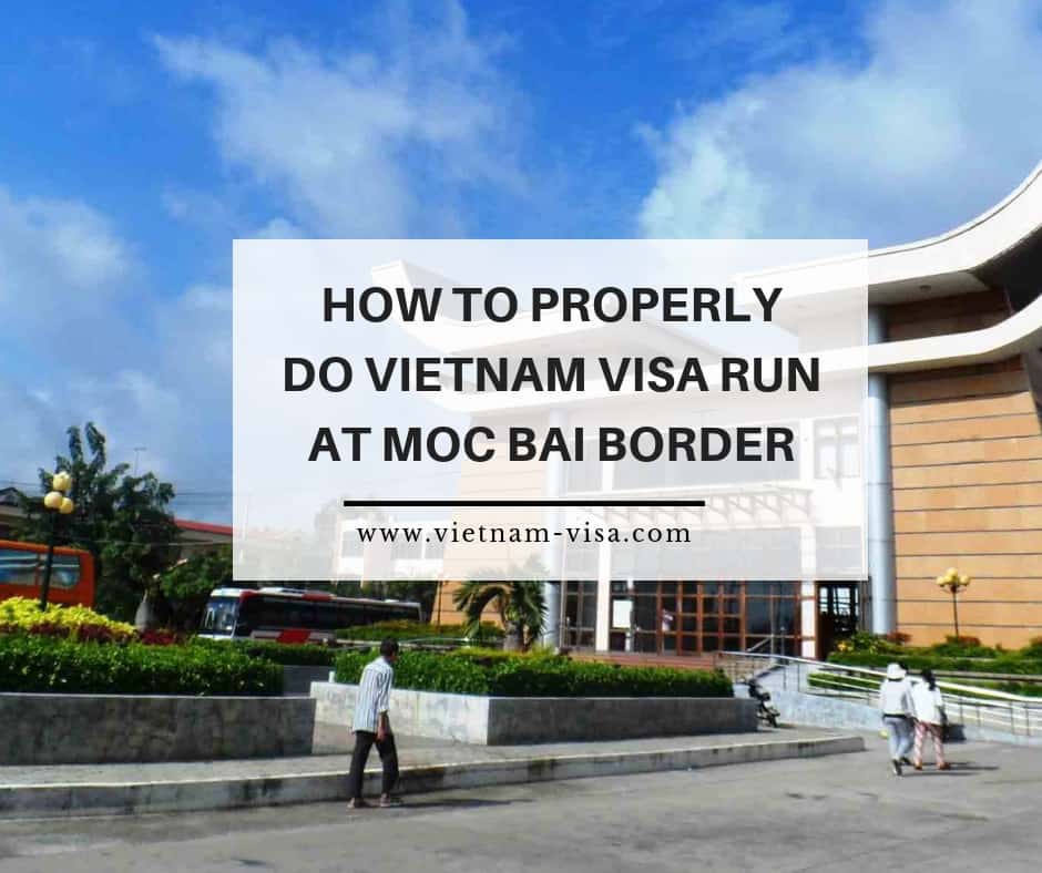 Vietnam visa run at Moc Bai border checkpoint