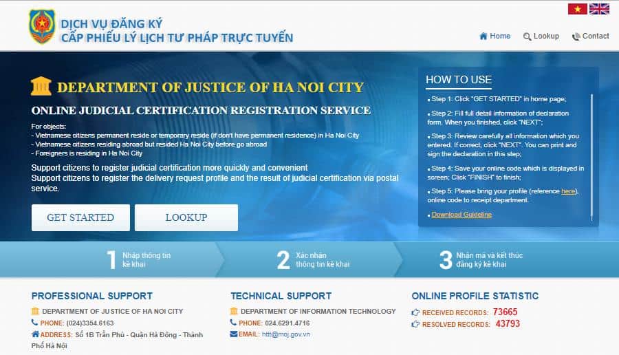 Register Vietnam police check online for foreigners in Vietnam