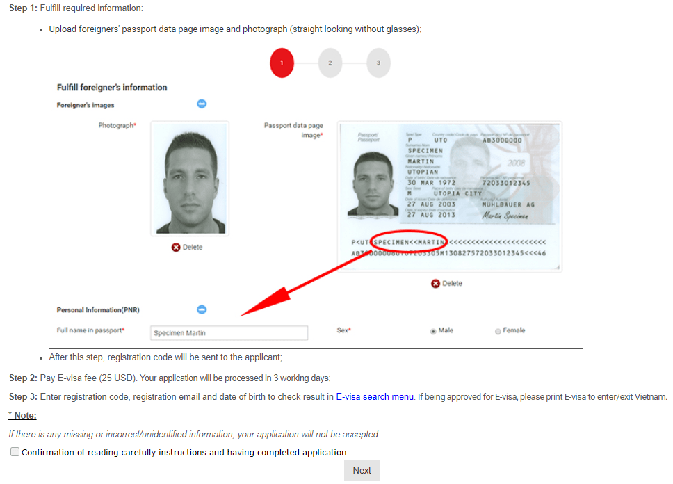 Guide to get Vietnam evisa online