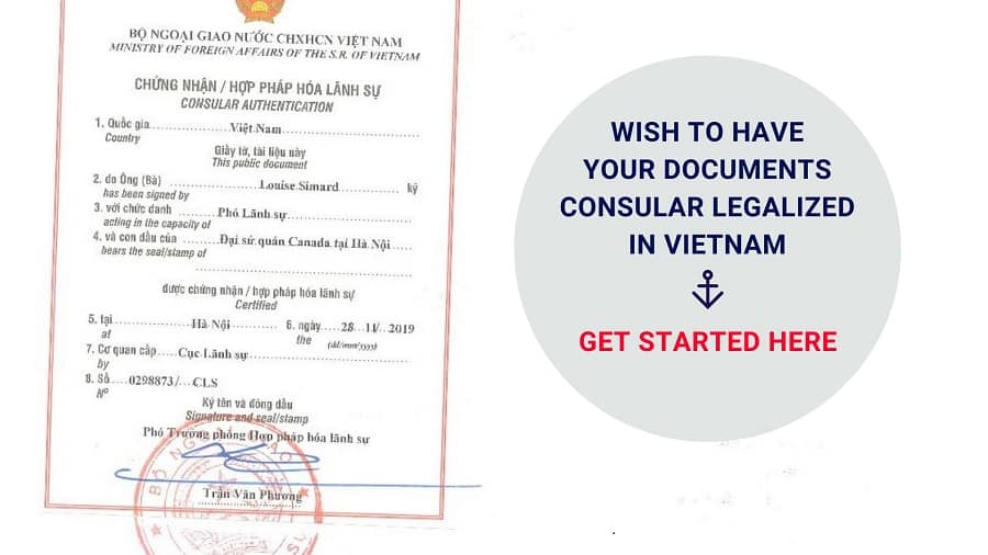 Consular legalization in Vietnam