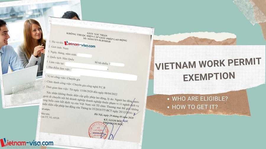 Vietnam work permit exemption certificate - Vietnam-visa.com