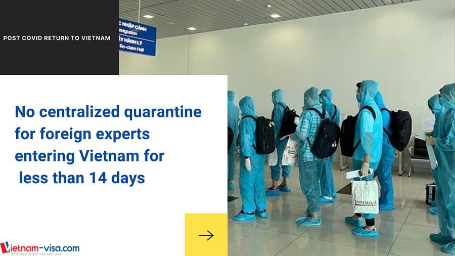 No centralized quarantine for foreign experts entering Vietnam for less than 14 days