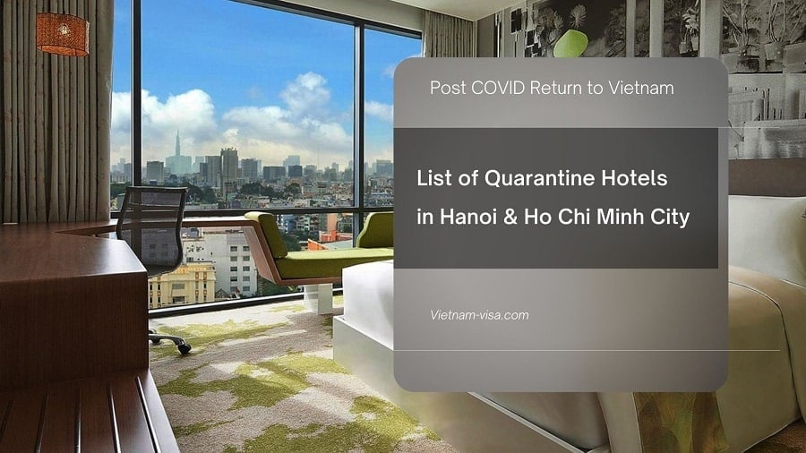 List of Quarantine Hotels in Hanoi and Ho Chi Minh City