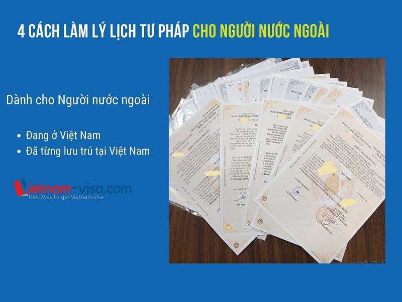 Hướng dẫn làm Lý lịch tư pháp cho Người nước ngoài