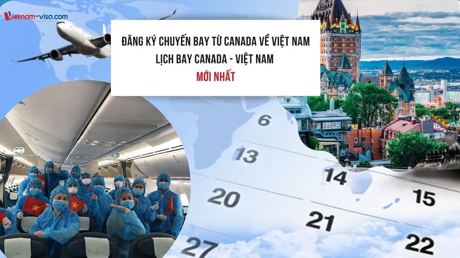 Đặt vé máy bay từ Canada về Việt Nam hôm nay – Lịch bay mới nhất năm 2022