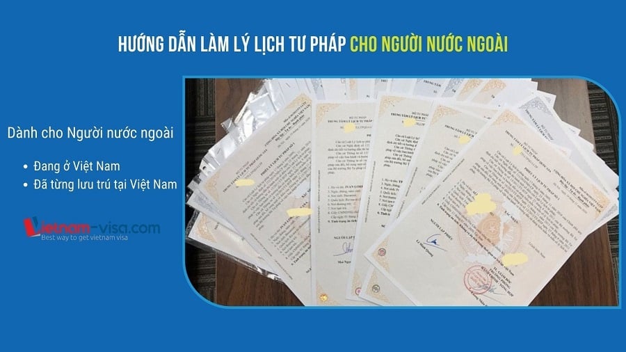 Hướng dẫn làm Lý lịch tư pháp cho Người nước ngoài