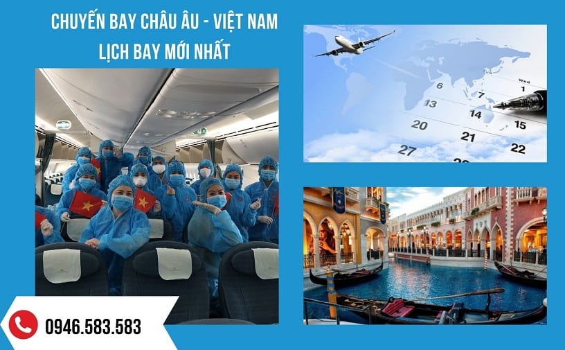 Đặt vé máy bay từ Châu Âu về Việt Nam hôm nay – Lịch bay Châu Âu – Việt Nam mới nhất