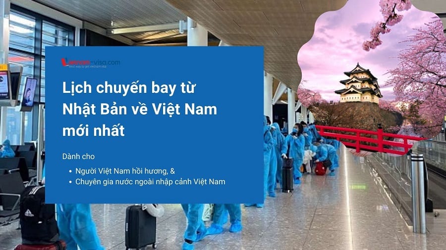 Lịch chuyến cất cánh kể từ Nhật Bản về nước ta mùa dịch Covid mới mẻ nhất