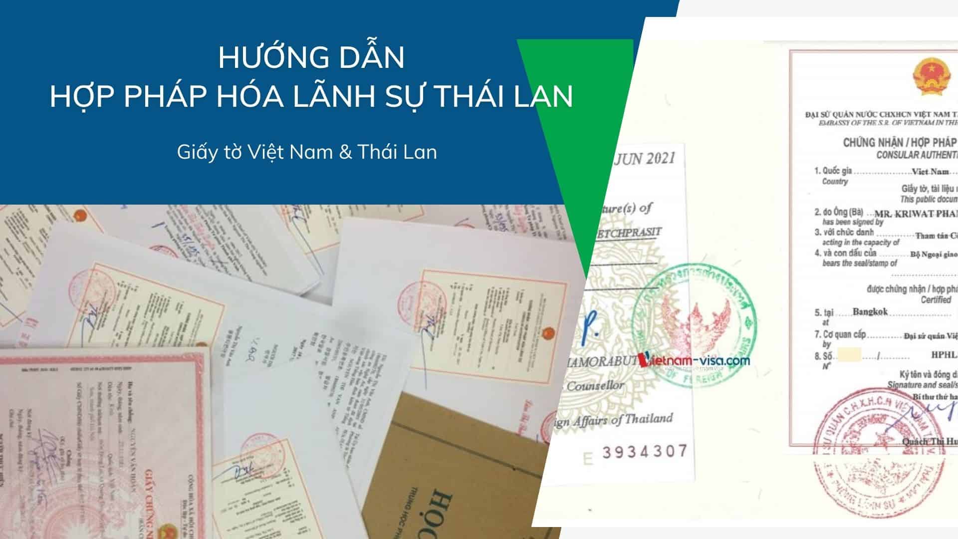 Hướng dẫn Hợp pháp hóa lãnh sự Thái Lan