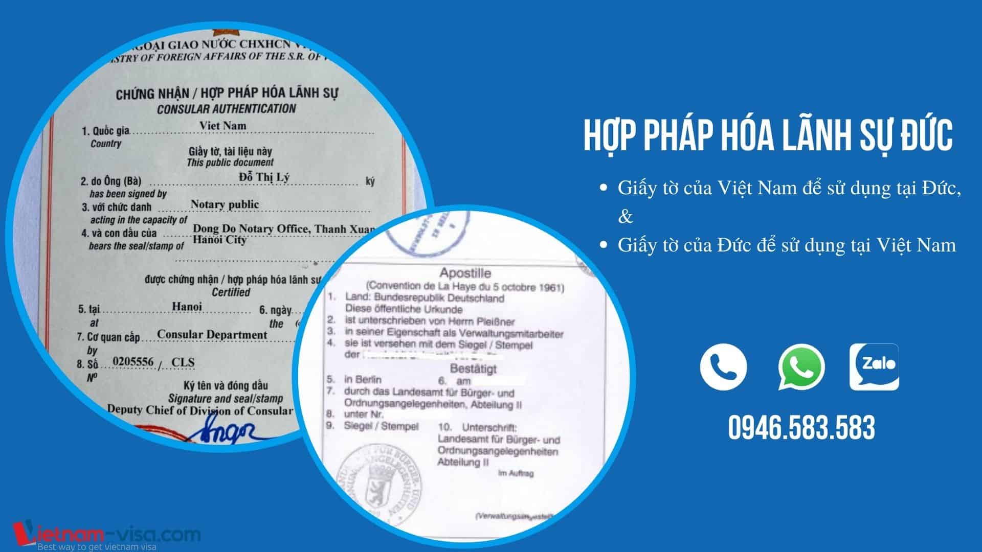 Hợp pháp hóa lãnh sự Đức