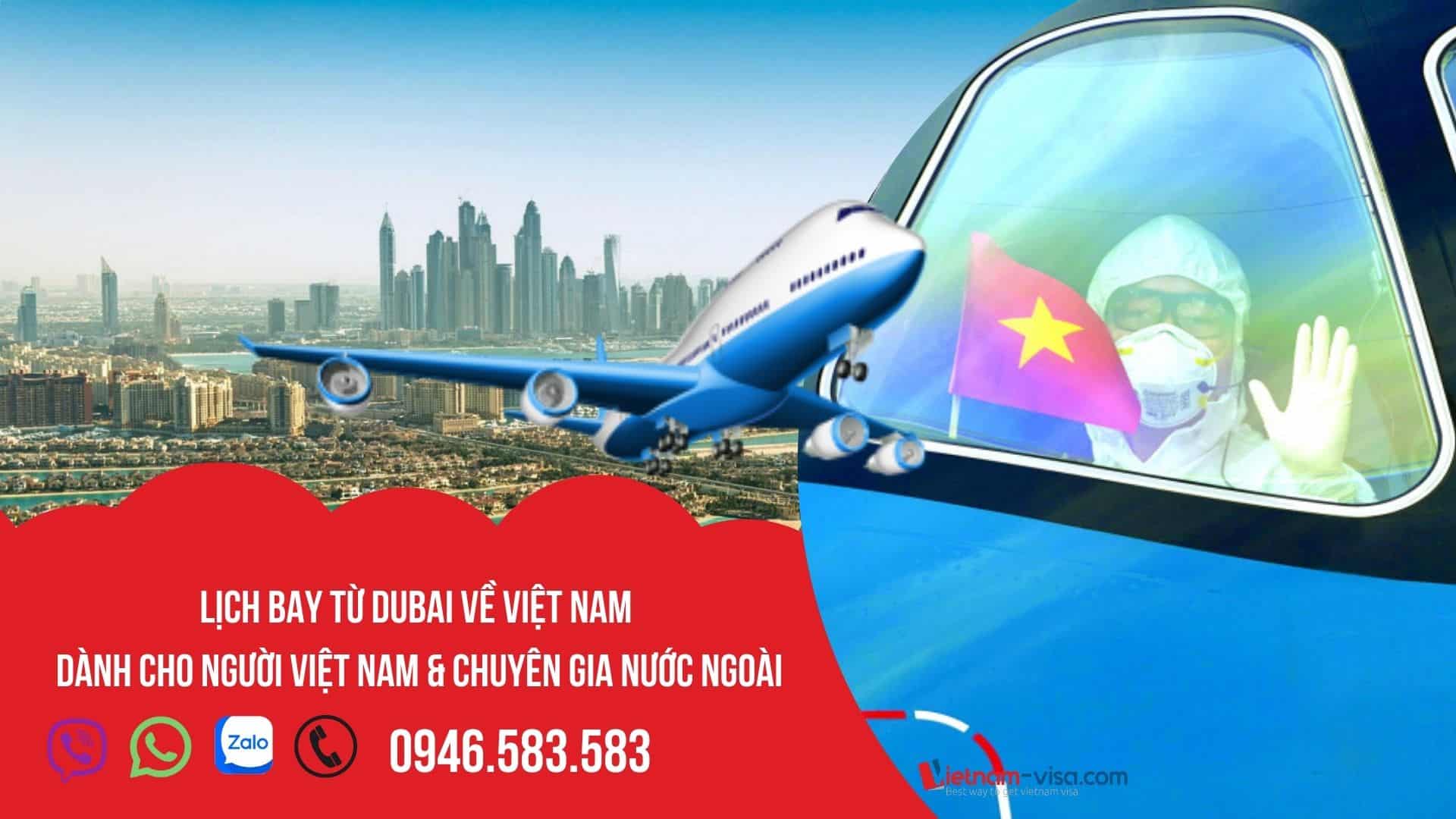 Vé máy bay từ Dubai (UAE) về Việt Nam – Cập nhật Lịch bay mới nhất