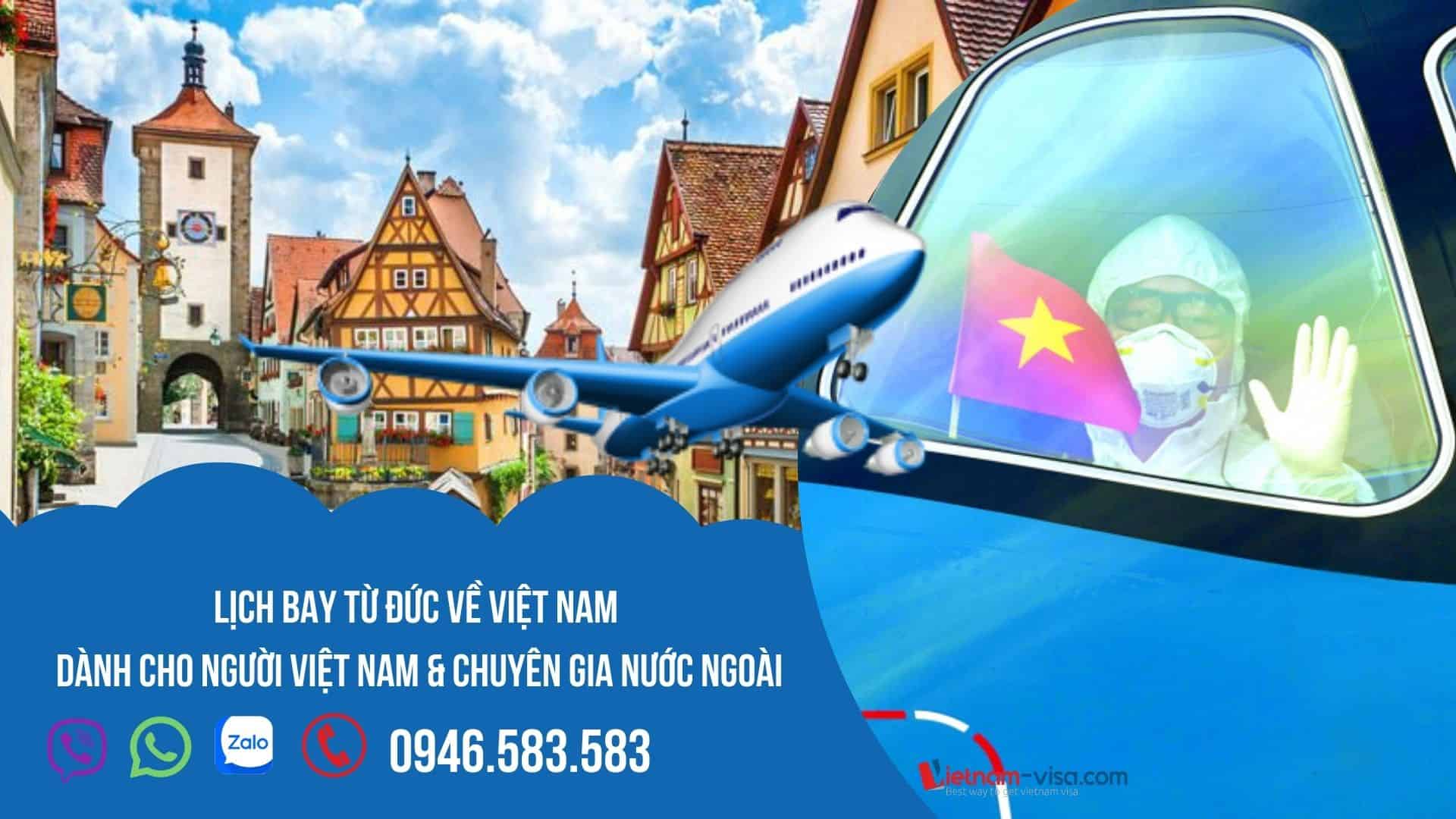 Lịch chuyến bay từ Đức về Việt Nam mới nhất – Đặt vé HÔM NAY