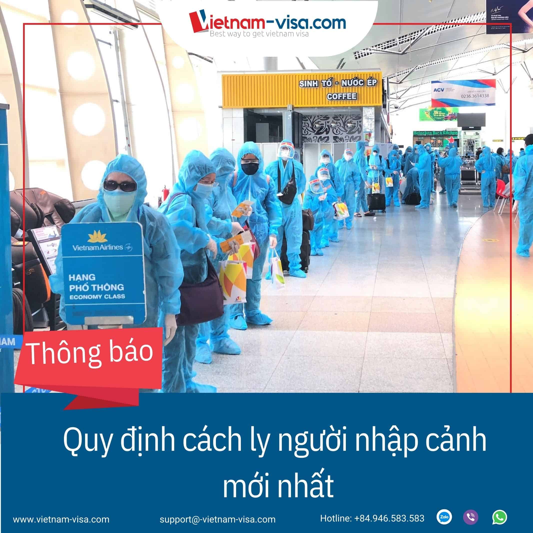 Quy định cách ly người nhập cảnh mới nhất