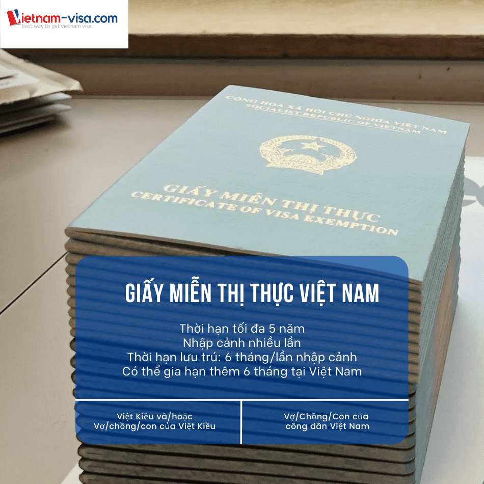 Tổng quan về Giấy miễn thị thực 5 năm