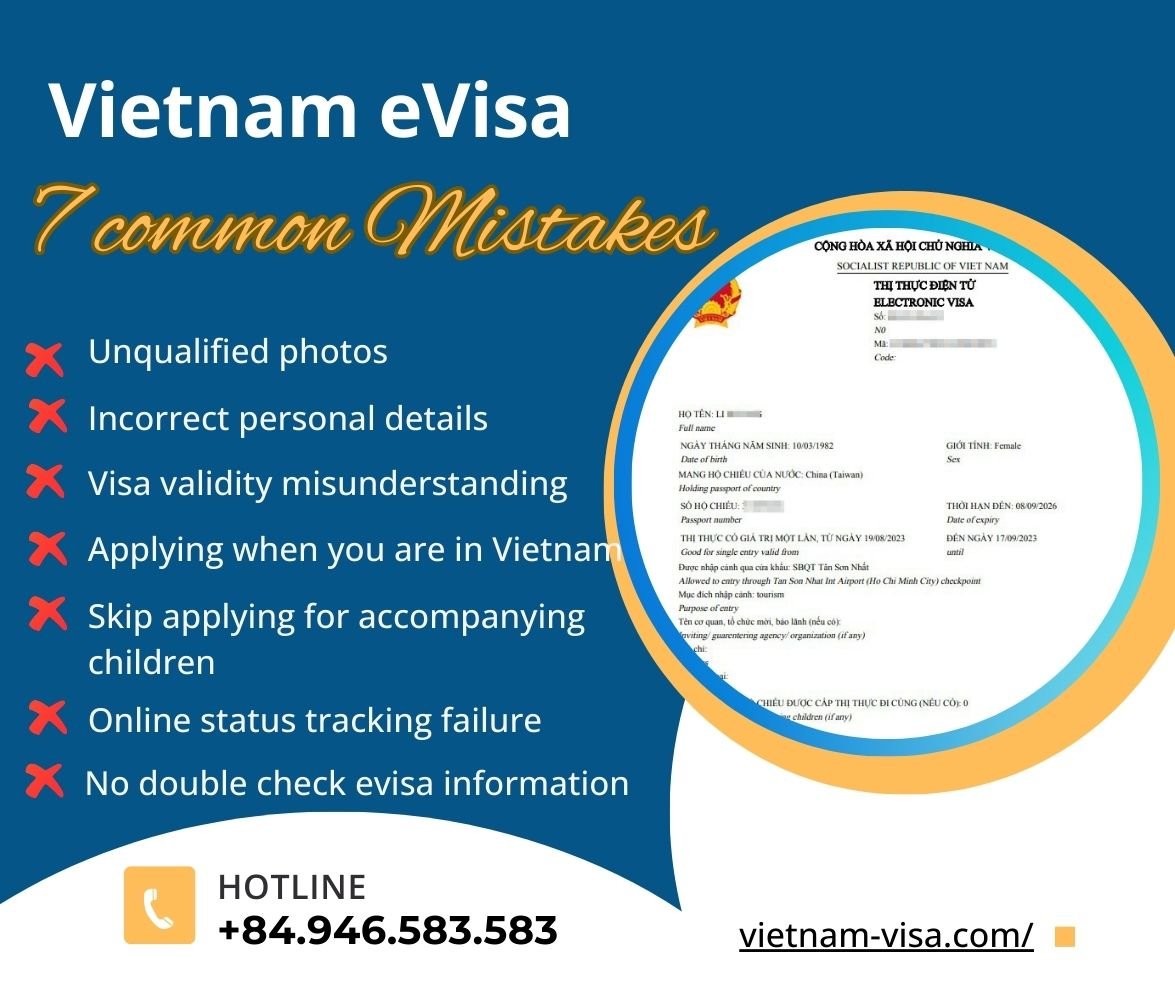7 common mistakes with Vietnam evisa application
