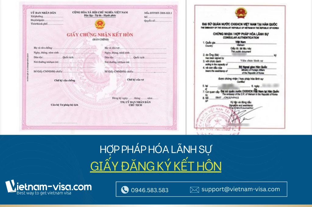 Hợp pháp hóa giấy đăng ký kết hôn
