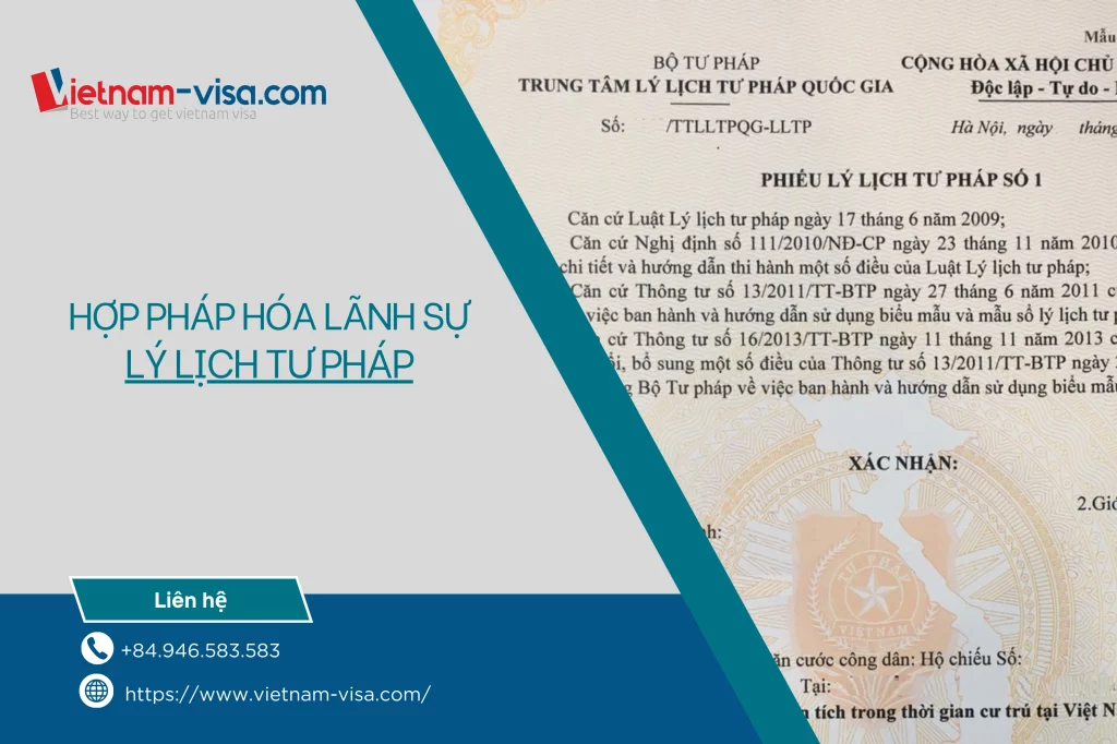 Thủ tục hợp pháp hóa lãnh sự lý lịch tư pháp