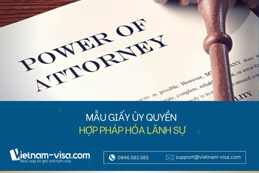 Mẫu giấy ủy quyền hợp pháp hóa lãnh sự 
