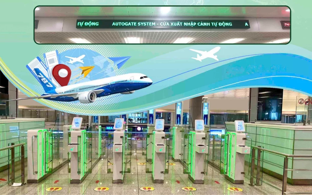 Hệ thống cổng nhập cảnh tự động tại sân bay Nội Bài