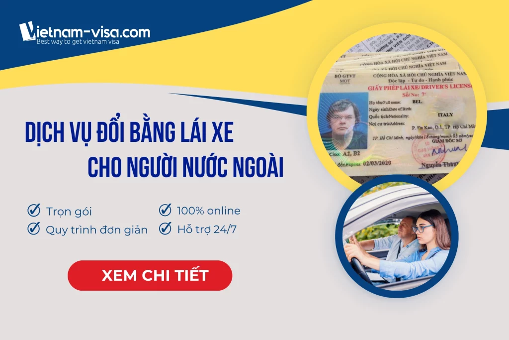 Dịch vụ đổi giấy phép lái xe cho người nước ngoài Vietnam-visa
