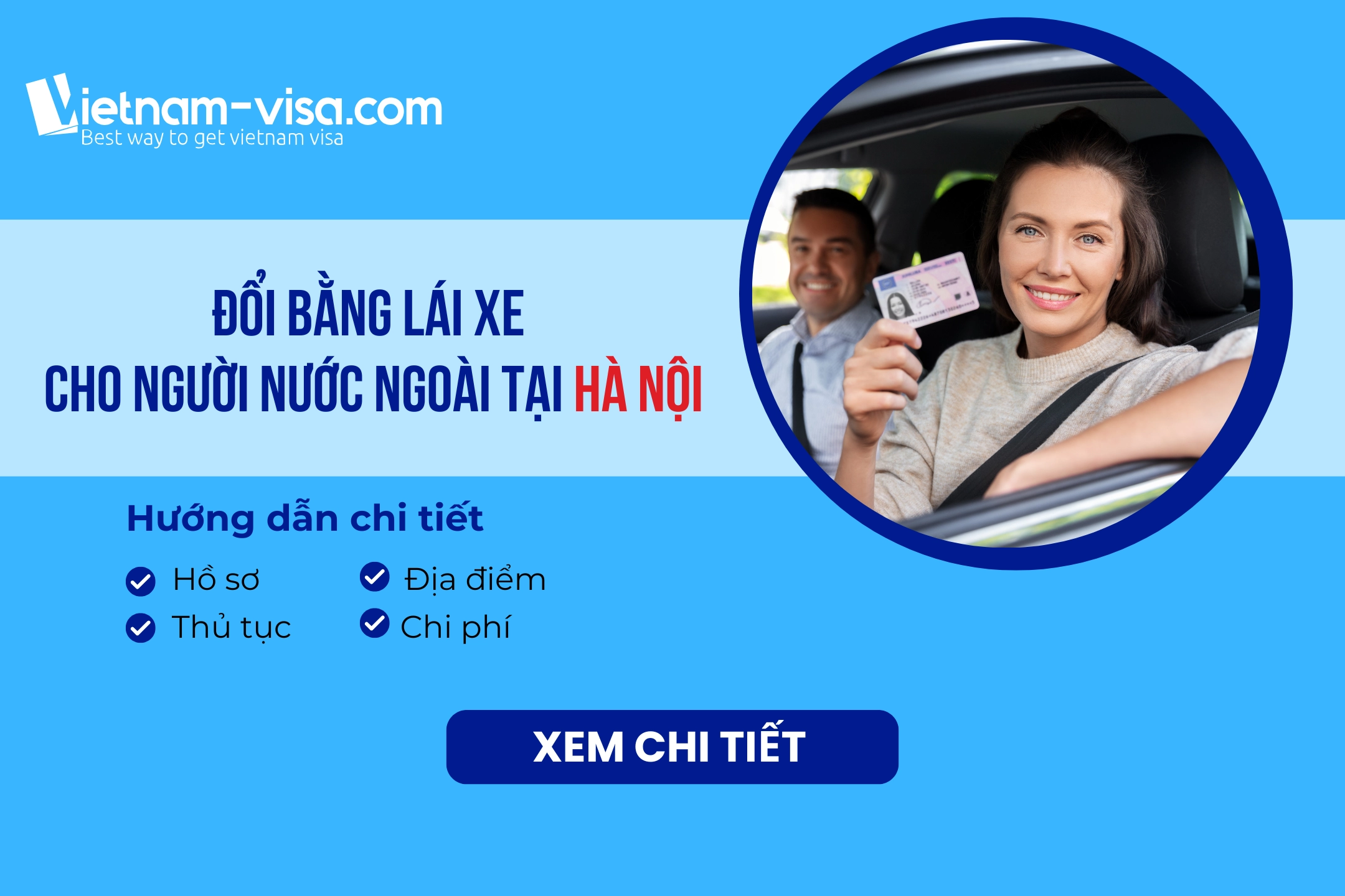 Đổi bằng lái xe cho người nước ngoài tại Hà Nội: Hồ sơ, địa điểm và chi phí