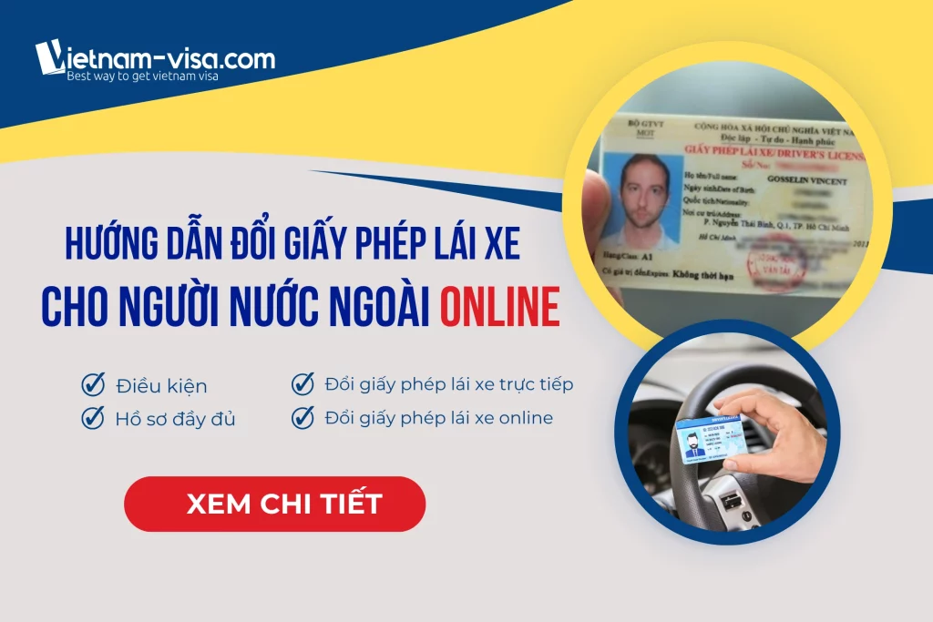 Thủ tục đổi giấy phép lái xe cho người nước ngoài online