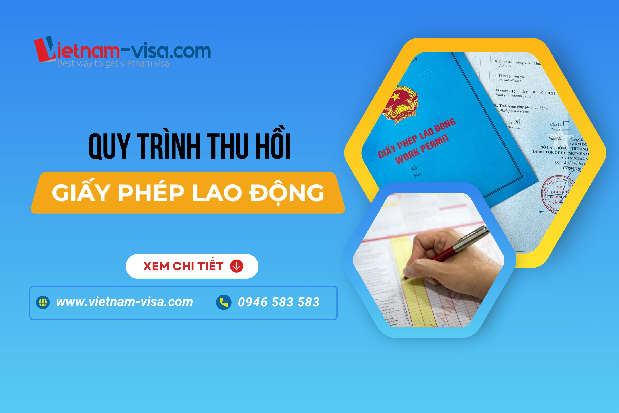 Chi tiết trình tự & Thủ tục thu hồi giấy phép lao động của người nước ngoài 2025