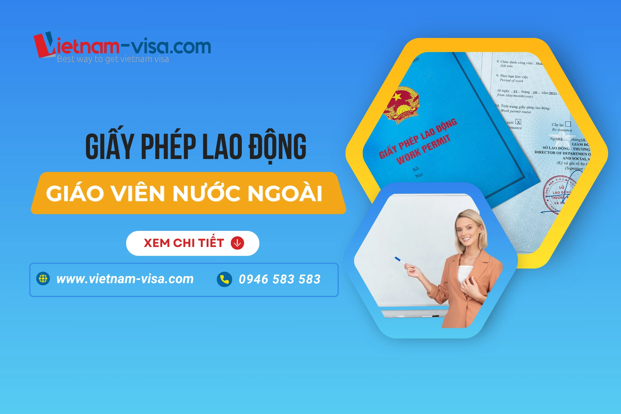 Giấy phép lao động cho giáo viên nước ngoài: Điều kiện, thủ tục và chi phí