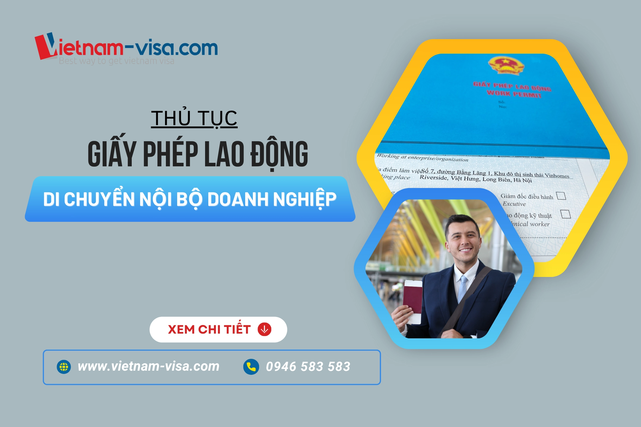 Giấy phép lao động di chuyển nội bộ doanh nghiệp: Hướng dẫn A-Z theo quy định mới nhất