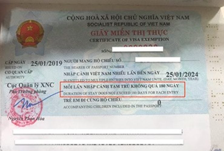 Exemption de Visa de 5 ans au Vietnam – Exigences & Comment
