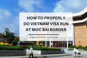 Vietnam visa run at Moc Bai border checkpoint
