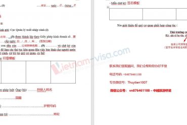 办理越南签证手续 – NA16如何填写
