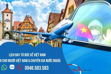 Lịch chuyến bay từ Đức về Việt Nam mới nhất – Đặt vé HÔM NAY