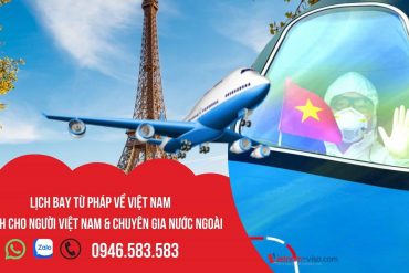 Đặt vé máy bay bay từ Pháp về Việt Nam – Lịch bay mới nhất